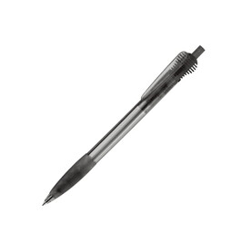 Kugelschreiber Cosmo Grip Transparent - Transparent Schwarz bedrucken, Art.-Nr. LT87624-N0402 Kugelschreiber Cosmo Grip Transparent - Transparent Schwarz bedrucken, Art.-Nr. LT87624-N0402