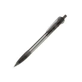 Kugelschreiber Cosmo Grip Transparent - Transparent Schwarz bedrucken, Art.-Nr. LT87624-N0402