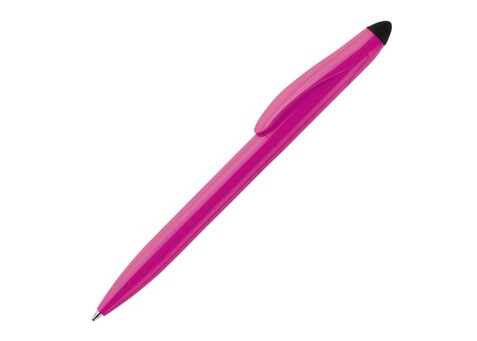Stylus Kugelschreiber Touchy - Rosa / Schwarz bedrucken, Art.-Nr. LT87694-N7602