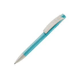 Kugelschreiber Punto eco - Hellblau / Beige bedrucken, Art.-Nr. LT87750-N1255