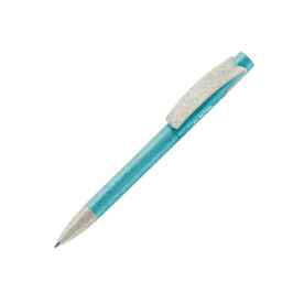 Kugelschreiber Punto eco - Hellblau / Beige bedrucken, Art.-Nr. LT87750-N1255