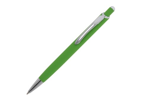 Kugelschreiber Monaco Metall Soft Touch - Hellgrün bedrucken, Art.-Nr. LT87780-N0032