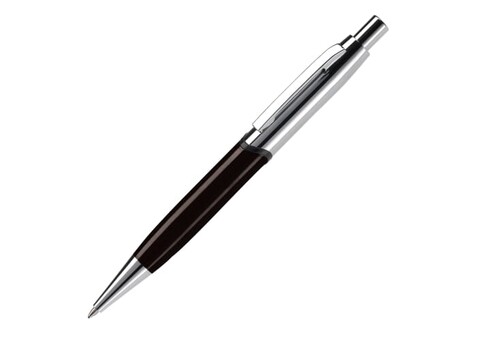Kugelschreiber Nautilus - Schwarz / Silber bedrucken, Art.-Nr. LT87836-N0205