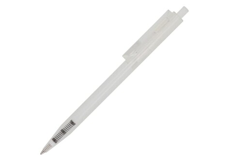 Kugelschreiber Kuma Transparent - Transparent Weiss bedrucken, Art.-Nr. LT87878-N0401