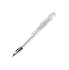 Kugelschreiber Avalon Transparent mit Metallspitze - Transparent Weiss bedrucken, Art.-Nr. LT87945-N0401 Kugelschreiber Avalon Transparent mit Metallspitze - Transparent Weiss bedrucken, Art.-Nr. LT87945-N0401