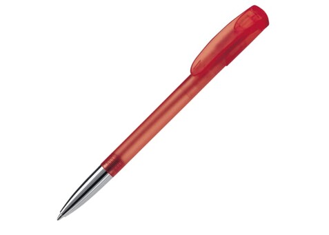 Kugelschreiber Deniro mit Metallspitze Frosty - Ecru / Rot bedrucken, Art.-Nr. LT87955-N5421 Kugelschreiber Deniro mit Metallspitze Frosty - Ecru / Rot bedrucken, Art.-Nr. LT87955-N5421