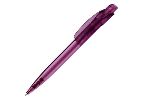 Kugelschreiber Cube Transparent - Transparent / Purple bedrucken, Art.-Nr. LT87980-N0472