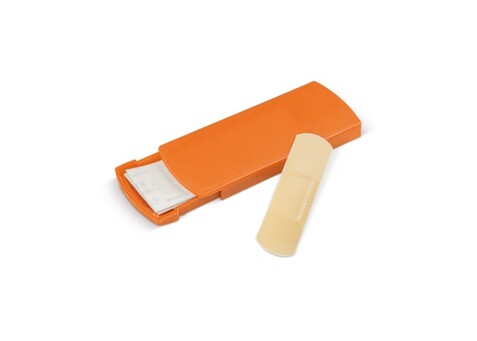 Pflasterbox - Ecru / Orange bedrucken, Art.-Nr. LT90397-N5426 Pflasterbox - Ecru / Orange bedrucken, Art.-Nr. LT90397-N5426