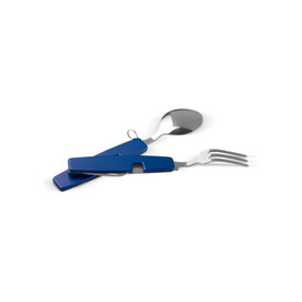 Zusammenklappbares Besteck im Multi-tool - Blau bedrucken, Art.-Nr. LT90405-N0011