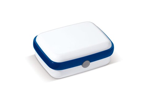 Brotdose Fresh 1000ml - Weiss / Blau bedrucken, Art.-Nr. LT90466-N0111