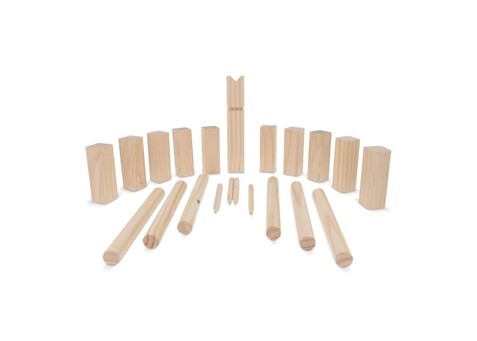 Kubb Spiel aus Holz mit Beutel - Holz bedrucken, Art.-Nr. LT90777-N0093