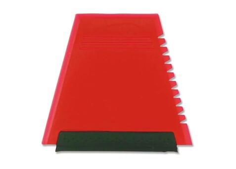 Gefrosteter Eiskratzer - Gefrostet Rot bedrucken, Art.-Nr. LT90782-N5421