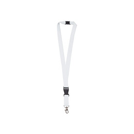 Lanyard Polyester - Weiss bedrucken, Art.-Nr. LT90879-N0001