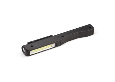 COB-Taschenlampe - Schwarz bedrucken, Art.-Nr. LT91211-N0002