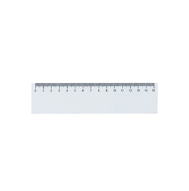 Lineal 15 cm - Weiss bedrucken, Art.-Nr. LT91270-N0001
