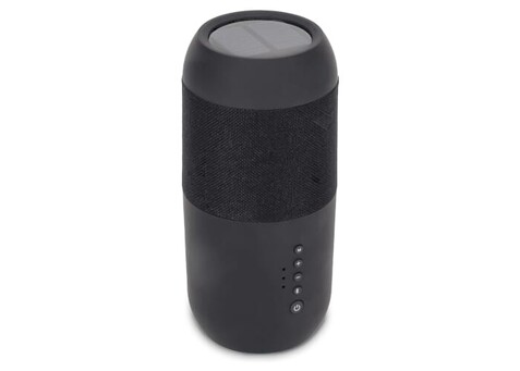 Wireless solar speaker torch 2x5W IPX6 - Schwarz bedrucken, Art.-Nr. LT91280-N0002