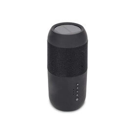 Wireless solar speaker torch 2x5W IPX6 - Schwarz bedrucken, Art.-Nr. LT91280-N0002