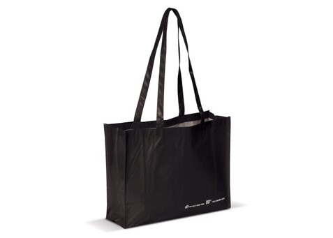Umhängetasche R-PET 110g/m² - Schwarz bedrucken, Art.-Nr. LT91478-N0002