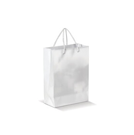 Laminierte Papiertasche, klein - Weiss bedrucken, Art.-Nr. LT91511-N0001 Laminierte Papiertasche, klein - Weiss bedrucken, Art.-Nr. LT91511-N0001