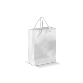 Laminierte Papiertasche, groß - Weiss bedrucken, Art.-Nr. LT91513-N0001 Laminierte Papiertasche, groß - Weiss bedrucken, Art.-Nr. LT91513-N0001