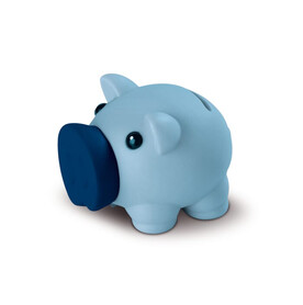 Kleines Sparschwein - Hellblau bedrucken, Art.-Nr. LT91539-N0012 Kleines Sparschwein - Hellblau bedrucken, Art.-Nr. LT91539-N0012