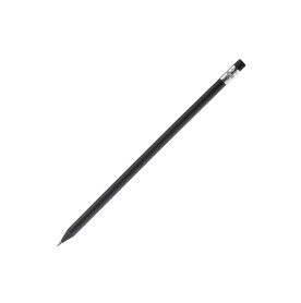 Bleistift mit Radiergummi - Schwarz bedrucken, Art.-Nr. LT91583-N0002 Bleistift mit Radiergummi - Schwarz bedrucken, Art.-Nr. LT91583-N0002