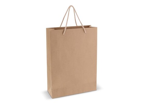 Geschenktüte aus Papier 120g/m² 24x12x33cm - Braun bedrucken, Art.-Nr. LT91626-N0051