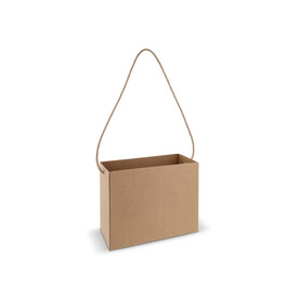 Karton-Tasche 32x16x24cm - Braun bedrucken, Art.-Nr. LT91634-N0051