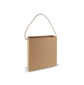 Kartontasche 35x35x11cm - Braun bedrucken, Art.-Nr. LT91636-N0051