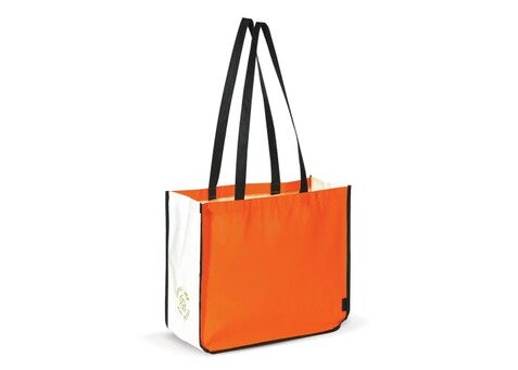 Einkaufstasche im Querformat PP Non-Woven 120g/m² - Orange bedrucken, Art.-Nr. LT91644-N0026 Einkaufstasche im Querformat PP Non-Woven 120g/m² - Orange bedrucken, Art.-Nr. LT91644-N0026
