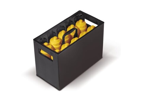 Kiste für Trinkflaschen - Schwarz bedrucken, Art.-Nr. LT91684-N0002