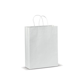 Große Papiertasche im Eco Look 120g/m² - Weiss bedrucken, Art.-Nr. LT91718-N0001 Große Papiertasche im Eco Look 120g/m² - Weiss bedrucken, Art.-Nr. LT91718-N0001