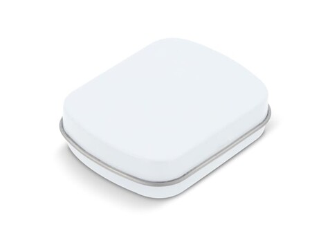 Mini-Pfefferminzdose - Weiss bedrucken, Art.-Nr. LT91791-N0001