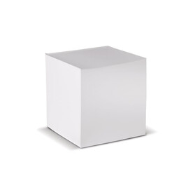 Quadratischer Zettelblock 10x10x10cm - Weiss bedrucken, Art.-Nr. LT91800-N0001