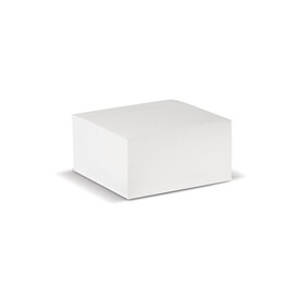 Quadratischer Zettelblock 10x10x5cm - Weiss bedrucken, Art.-Nr. LT91810-N0001