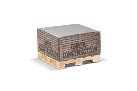 Zettelblock auf Holzpalette 10x10x5cm bedrucken, Art.-Nr. LT91815
