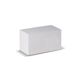Rechteckiger Zettelblock 15x8x8.5cm - Weiss bedrucken, Art.-Nr. LT91855-N0001