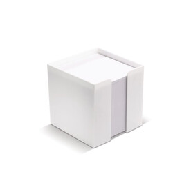 Zettelbox 10x10x10cm - Weiss bedrucken, Art.-Nr. LT91910-N0001