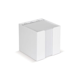 Zettelbox 10x10x10cm - Weiss bedrucken, Art.-Nr. LT92010-N0001