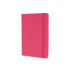 Notizbuch A5 aus PU mit FSC-Seiten - Rosa bedrucken, Art.-Nr. LT92066-N0076