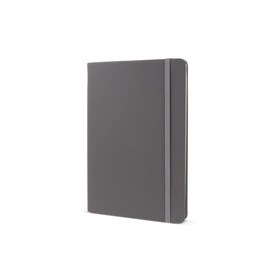 Notizbuch R-PET/PU A5 - Grau bedrucken, Art.-Nr. LT92071-N0061