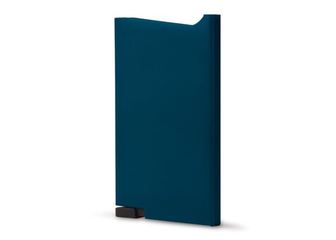 RFID Anti Skimming Kunststoff-Kartenhalter - Dunkelblau bedrucken, Art.-Nr. LT92191-N0010