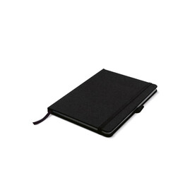 Notizbuch DIN A5 aus R-PET-Material - Schwarz bedrucken, Art.-Nr. LT92528-N0002