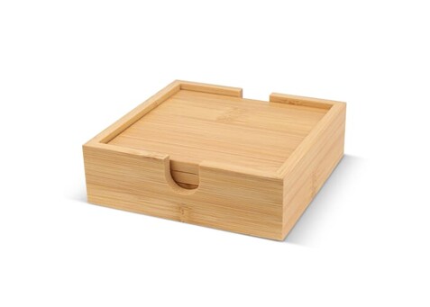 Bambus Untersetzer Set (4 Stück) - Natur bedrucken, Art.-Nr. LT93089-N0094