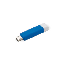 8GB USB-Stick Modular - Hellblau / Weiss bedrucken, Art.-Nr. LT93214-N1201