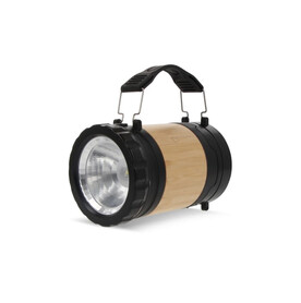 ABS &amp;amp; Bambus Laterne &amp;amp; Fackel - Schwarz bedrucken, Art.-Nr. LT93350-N0002