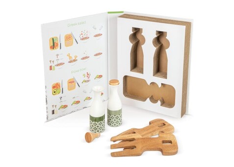 Öl &amp; Essig Set, 2 tlg. - Holz bedrucken, Art.-Nr. LT94532-N0093