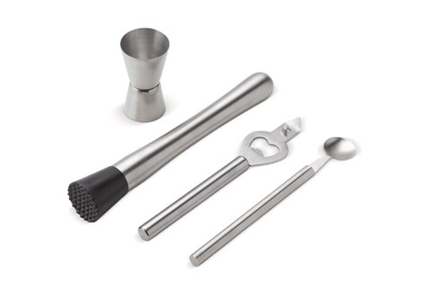 Cocktail Set - Silber bedrucken, Art.-Nr. LT94537-N0005