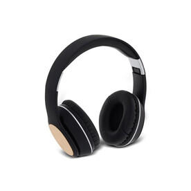 Bamboo Headphone - Schwarz bedrucken, Art.-Nr. LT95014-N0002