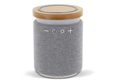 Bamboo wireless speaker 3W - Grau bedrucken, Art.-Nr. LT95021-N0061